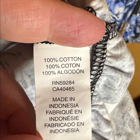 NWT The Children’s Place Blue Floral Off Shoulder Dress Size L 10/12 Ruffle Boho - Picture 9 of 10